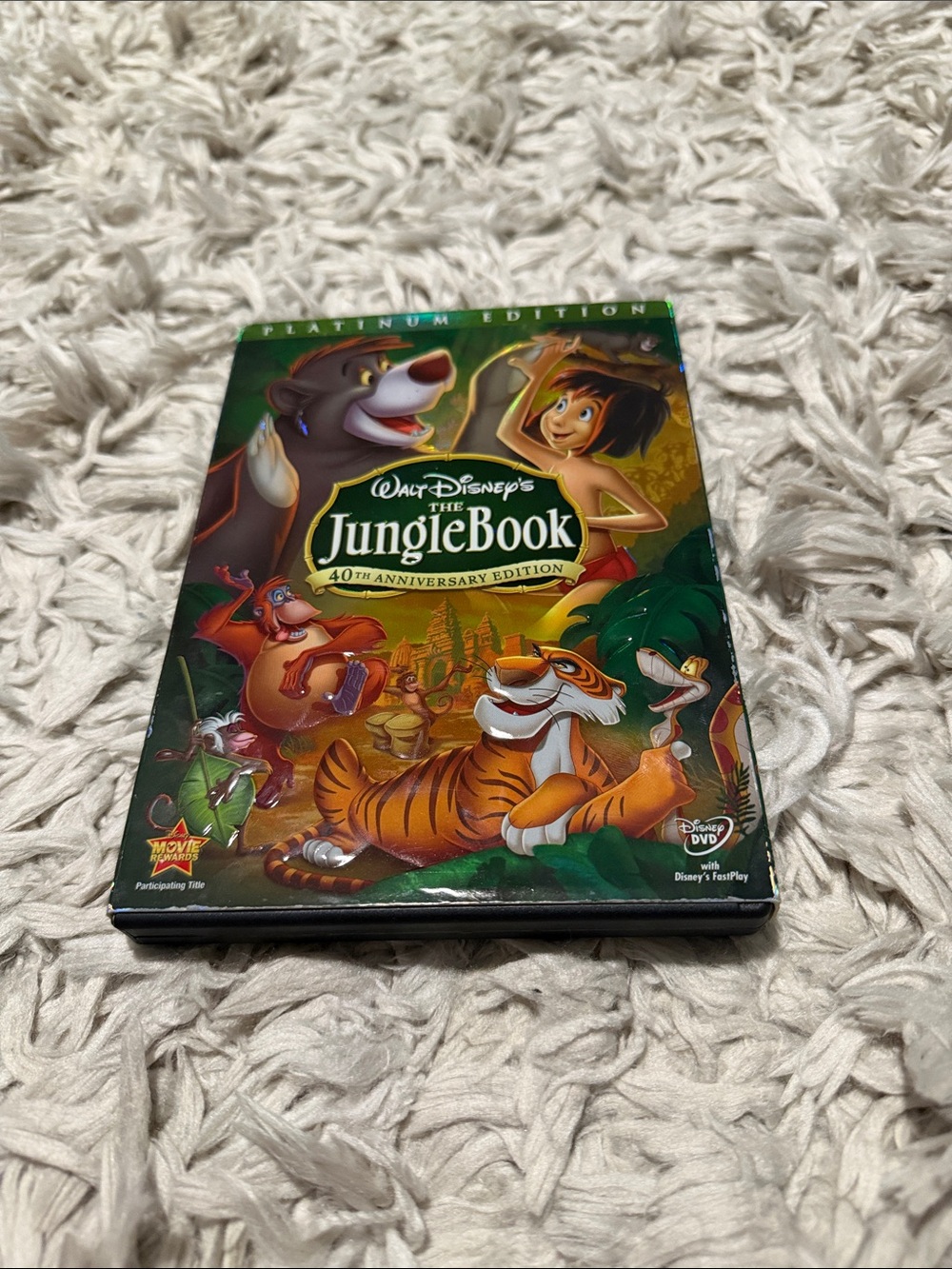 Disney The Jungle Book DVD — Green and Orange Cover Art